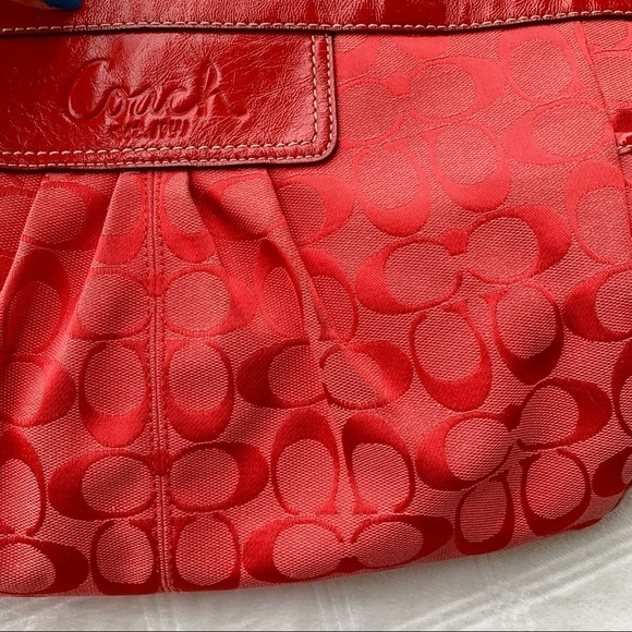 Y2K Coach Cherry Signature Jacquard Gallery Monogram Purse Rare Shoulder Bag - Picture 6 of 17
